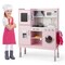 Pink Kids Kitchen Playset With Adjustable Height Lights And Sounds